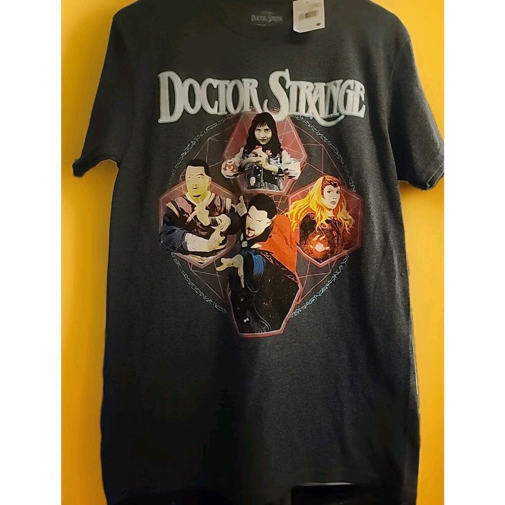 Marvel The Infinity War Womens Dr. Strange Charcoal Heather Shirt New Small CR10 - Picture 1 of 5